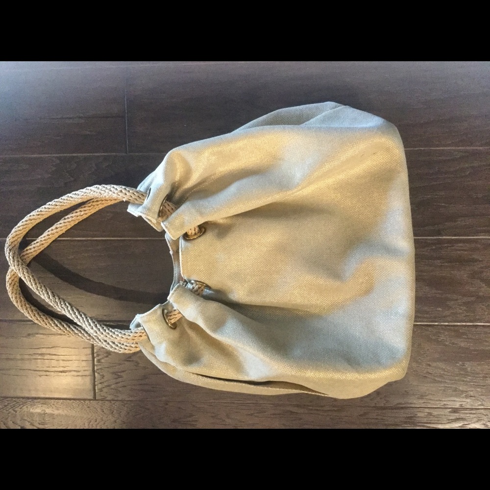 MK Gold Fabric Bag - Picture 1 of 3